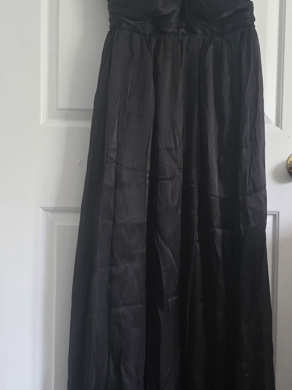 Lulus black maxi dress with a slit